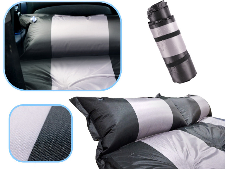 Nafukovací matrac do auta 180x131 cm - čierna