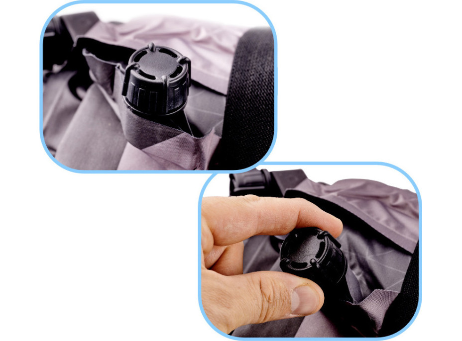 Nafukovací matrac do auta 180x131 cm - čierna