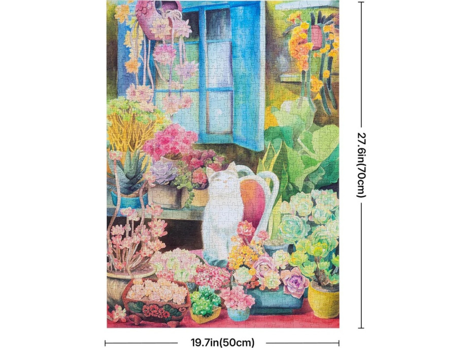 RoboTime Puzzle Mačacia záhradka 1000 dielikov