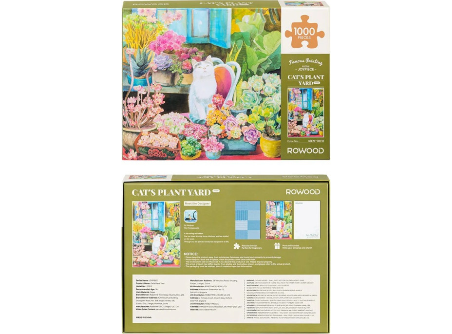 RoboTime Puzzle Mačacia záhradka 1000 dielikov