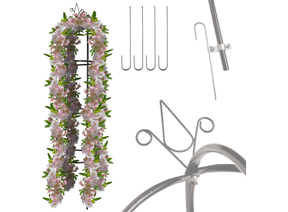 Záhradná kovová pergola LUARO 195 cm - stĺpik