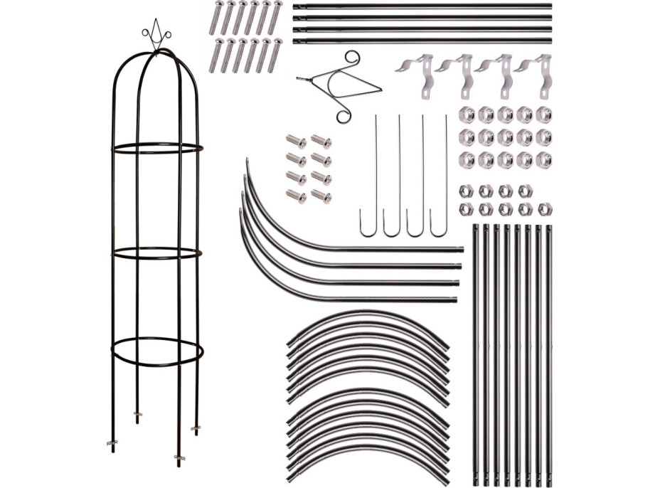 Záhradná kovová pergola LUARO 195 cm - stĺpik