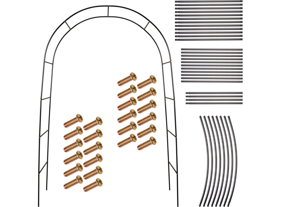 Záhradná kovová pergola LUARO 240 x 140 cm - oblúk