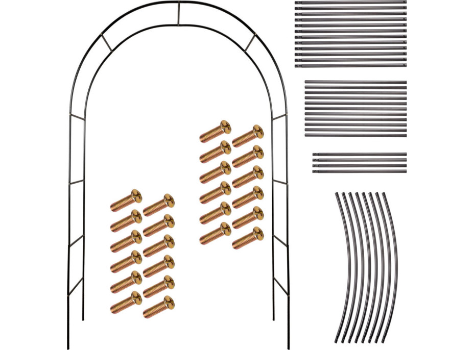 Záhradná kovová pergola LUARO 240 x 140 cm - oblúk