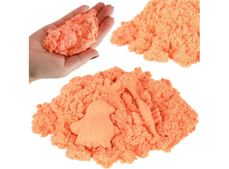 Kinetický piesok 1 kg v sáčku - oranžový
