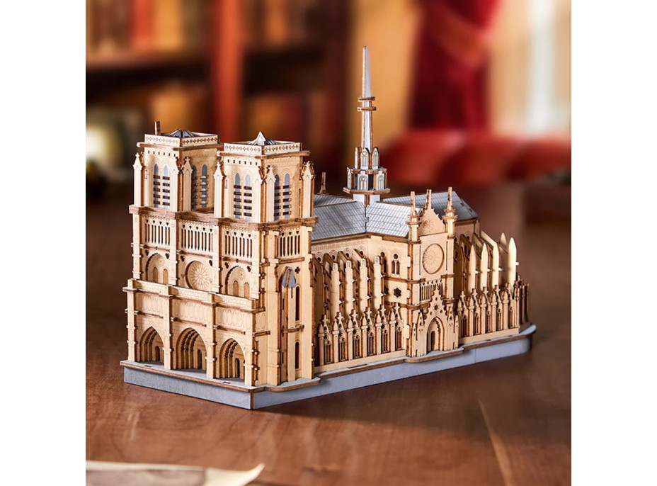 RoboTime 3D drevená skladačka Parížska katedrála Notre-Dame