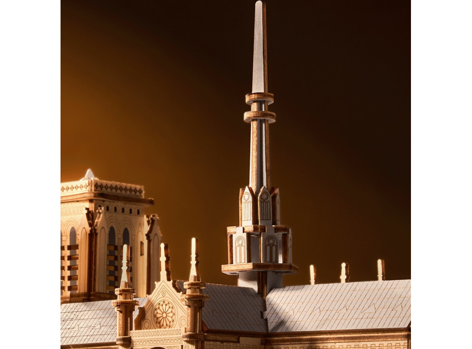 RoboTime 3D drevená skladačka Parížska katedrála Notre-Dame