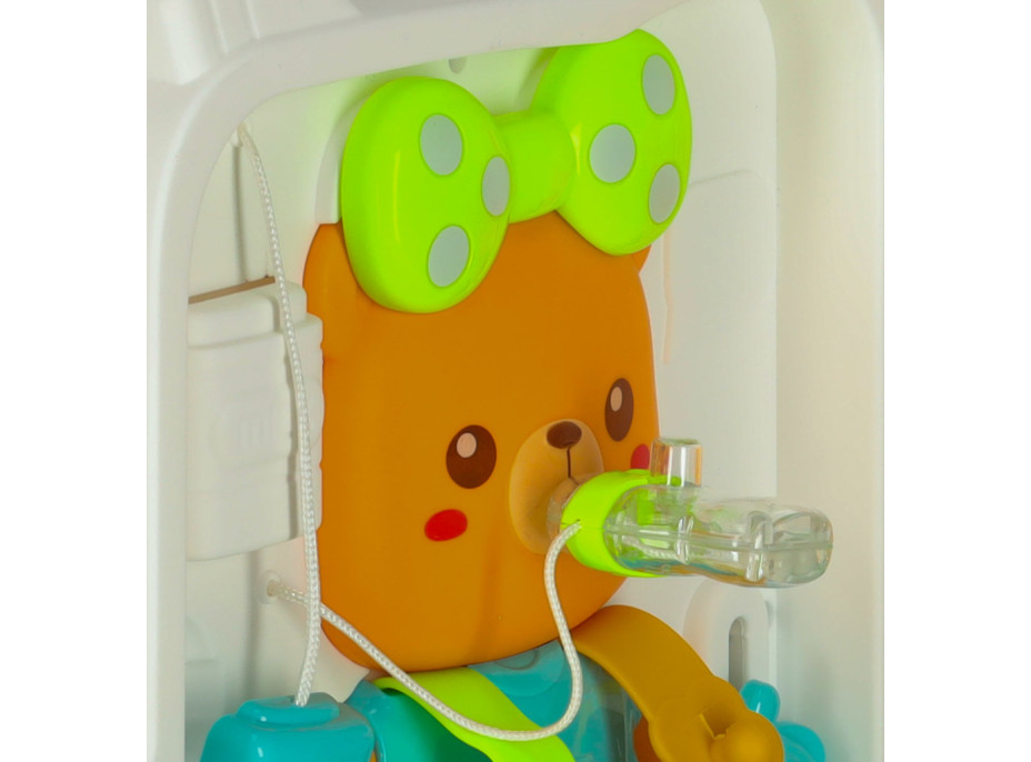 Zmyslový manipulačný Montessori kufrík so svetlom a zvukmi - Macko