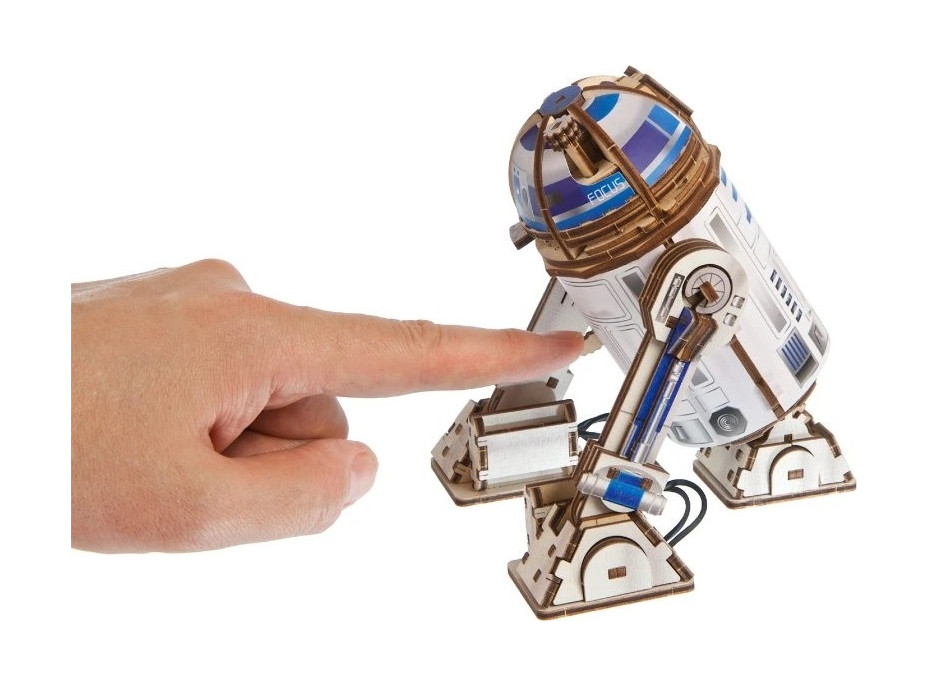 Ugears 3D drevená mechanická skladačka Star Wars R2-D2