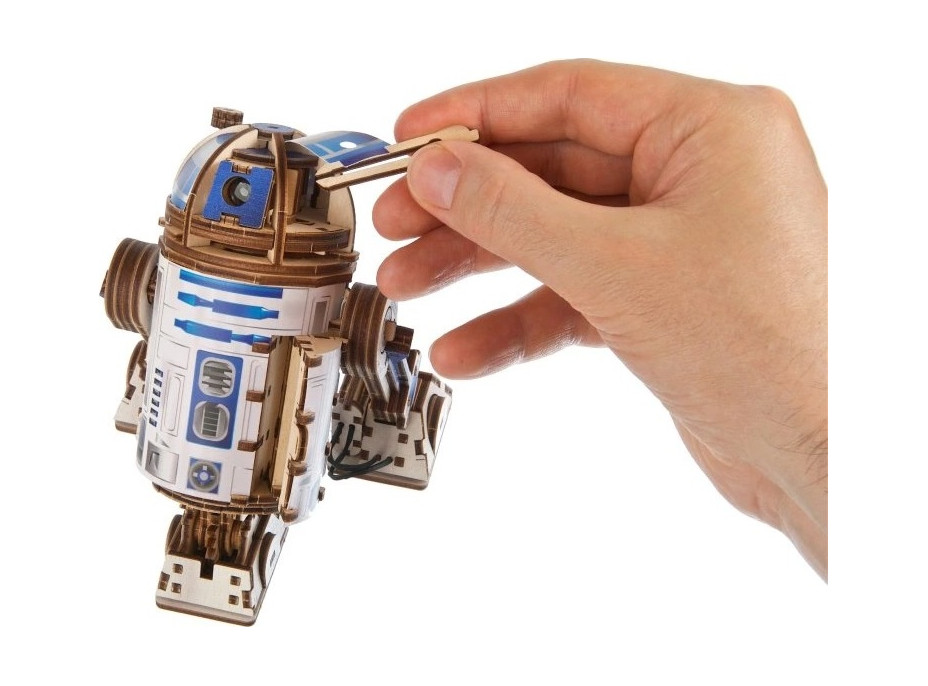 Ugears 3D drevená mechanická skladačka Star Wars R2-D2