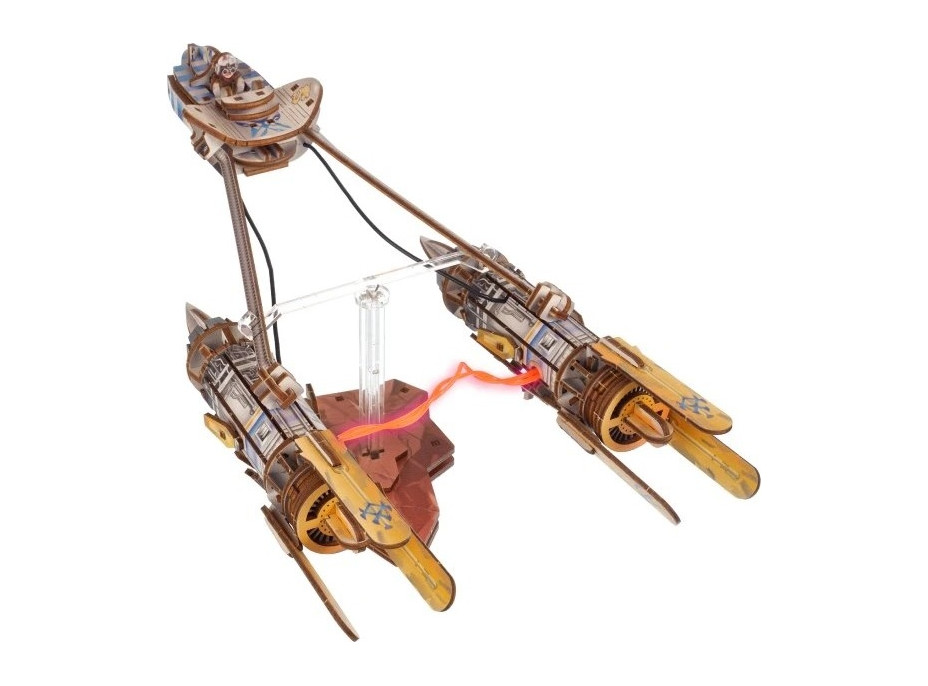 Ugears 3D drevená mechanická skladačka Star Wars Závodný klzák Anakin Skywalker