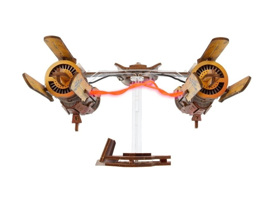 Ugears 3D drevená mechanická skladačka Star Wars Závodný klzák Anakin Skywalker