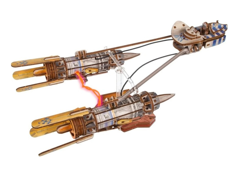 Ugears 3D drevená mechanická skladačka Star Wars Závodný klzák Anakin Skywalker