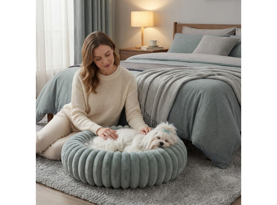 Pelech pre psy a mačky ROYAL LOUNGE 60 cm - šalviový