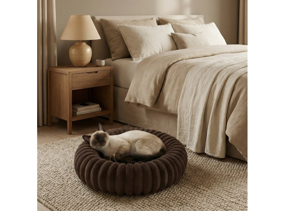 Pelech pre psy a mačky ROYAL LOUNGE 90 cm - hnedý