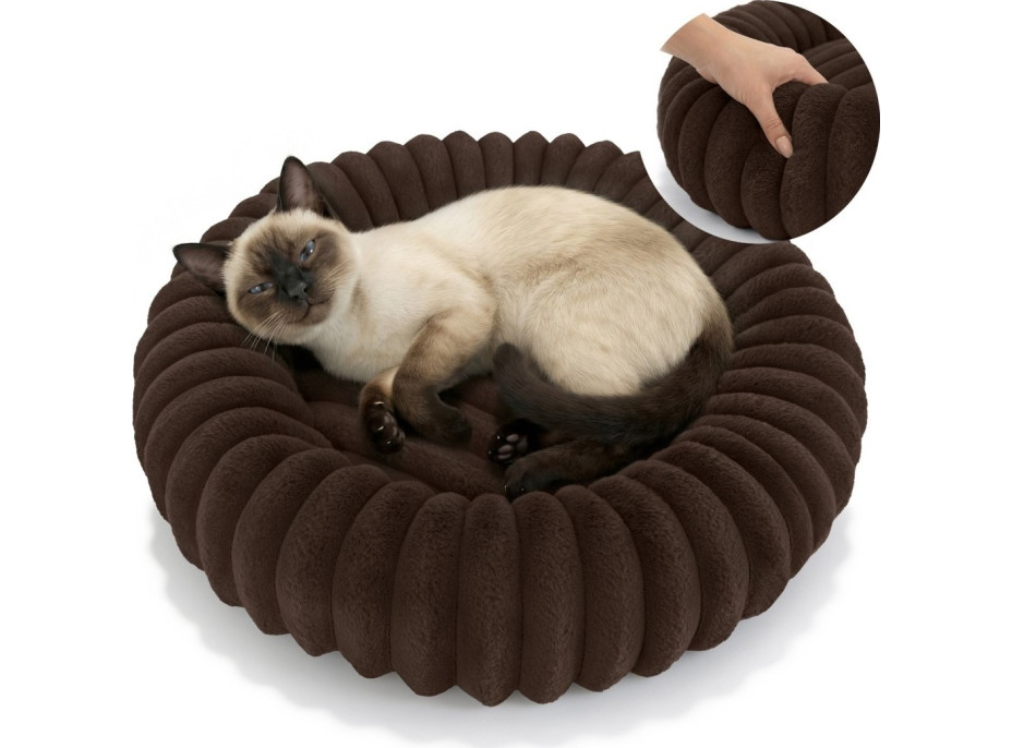 Pelech pre psy a mačky ROYAL LOUNGE 90 cm - hnedý