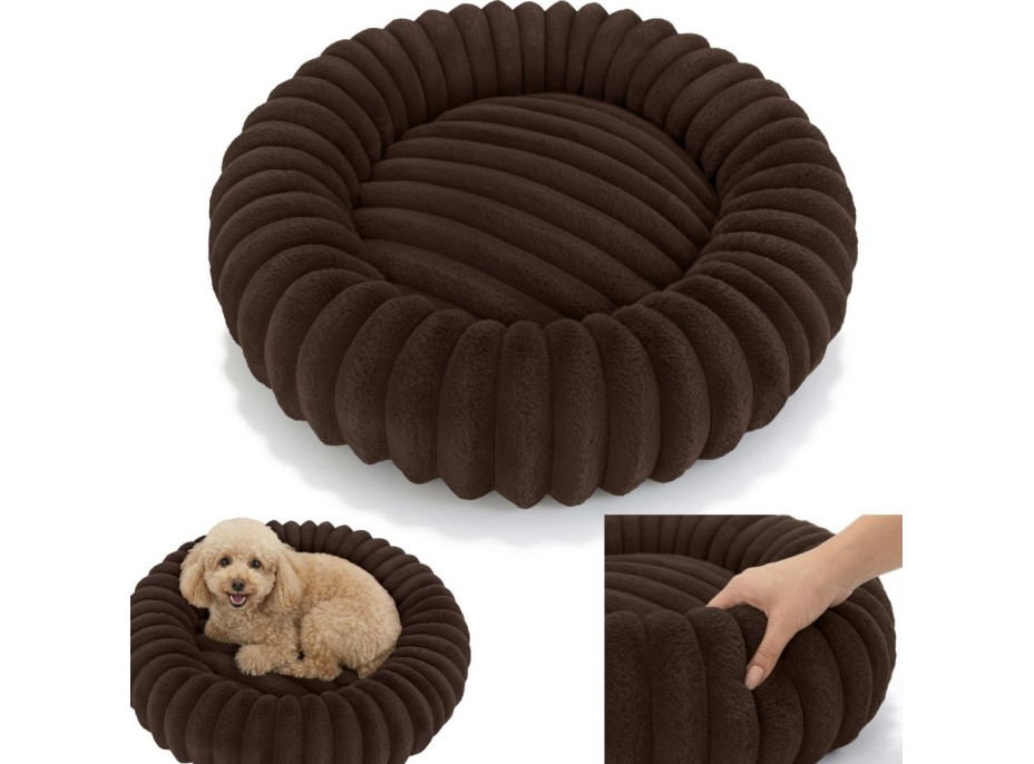 Pelech pre psy a mačky ROYAL LOUNGE 90 cm - hnedý