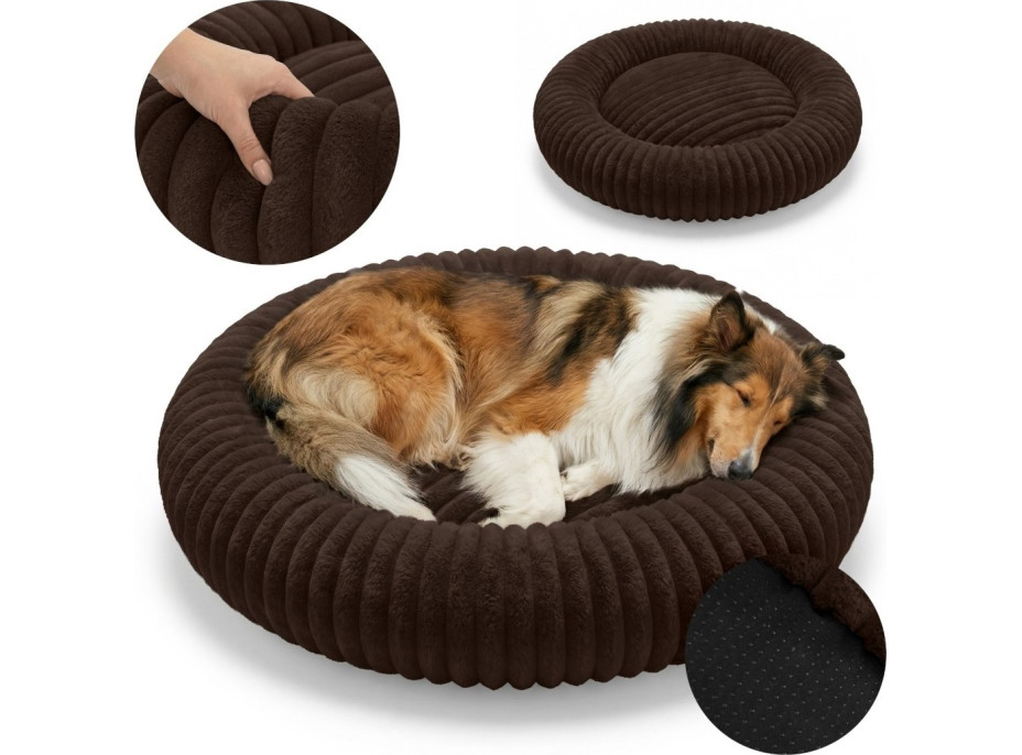 Pelech pre psy a mačky ROYAL LOUNGE 90 cm - hnedý