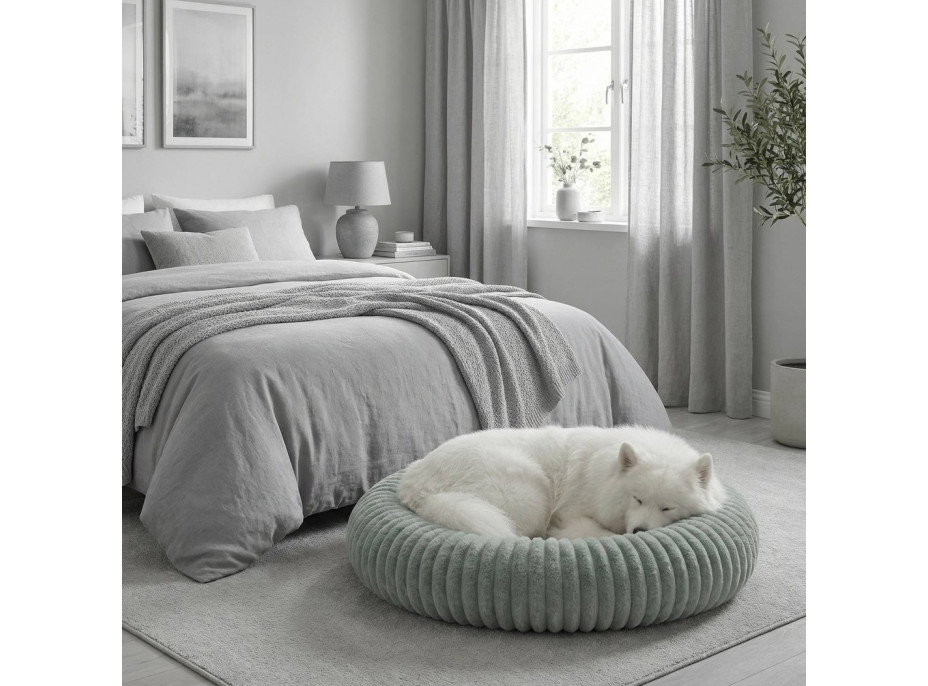 Pelech pre psy a mačky ROYAL LOUNGE 90 cm - šalviový