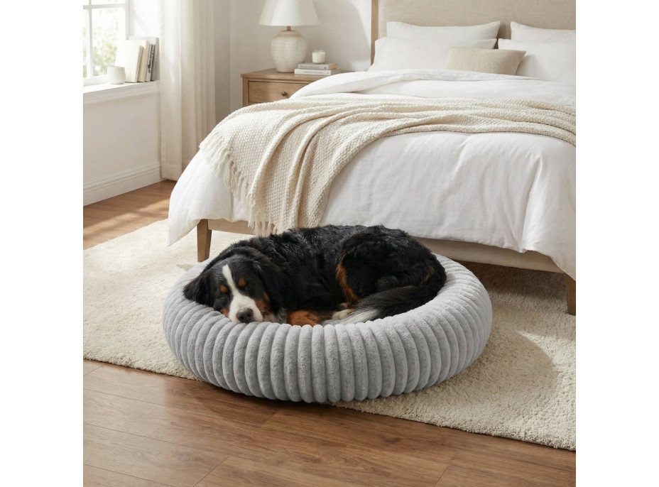 Pelech pre psy a mačky ROYAL LOUNGE 90 cm - šedý