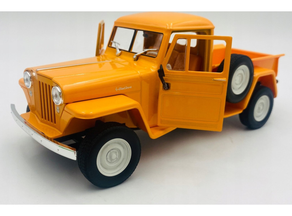 Welly Jeep Willys Pickup model 1:24 oranžový