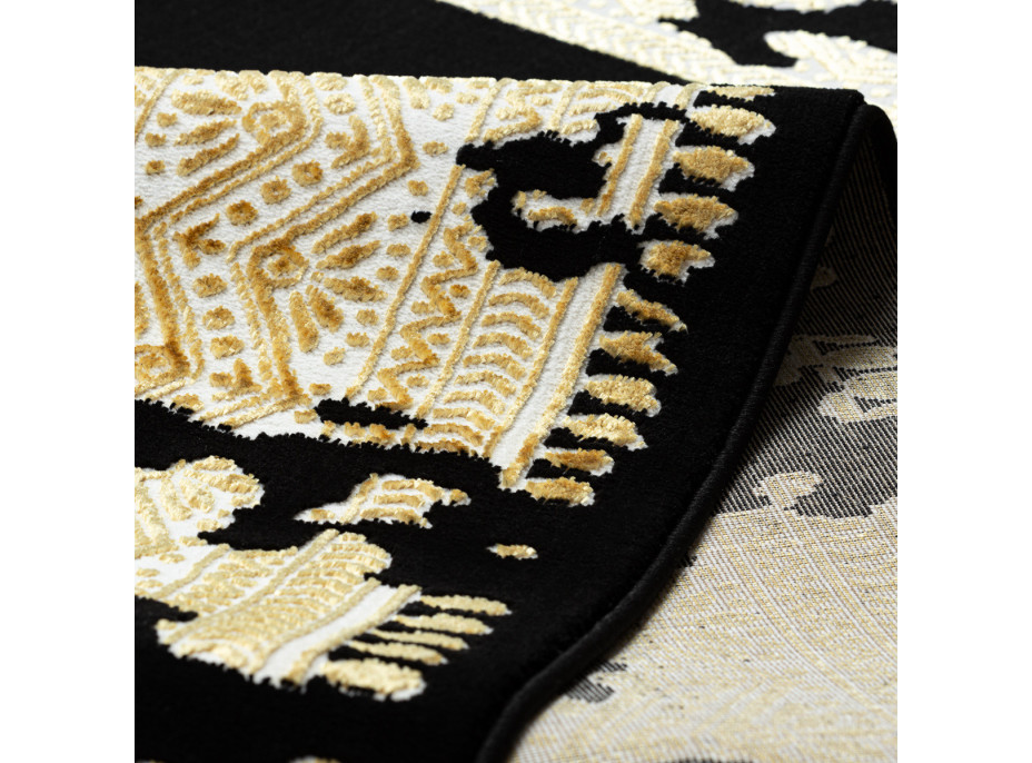 Kusový koberec Allure 1965 black/gold