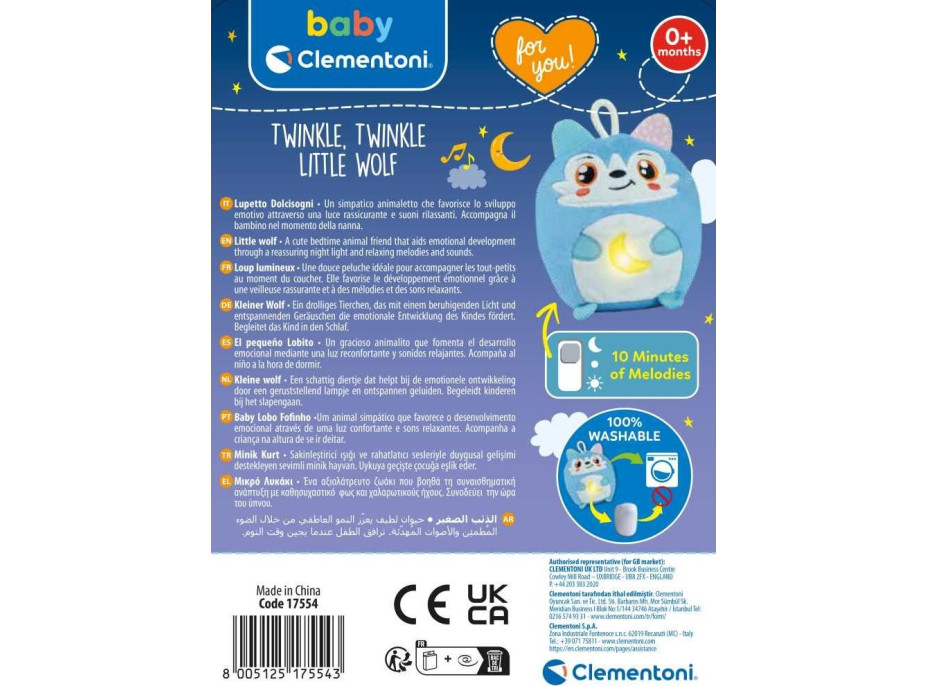 CLEMENTÓNI BABY Twinkle Twinkle Malý vlk