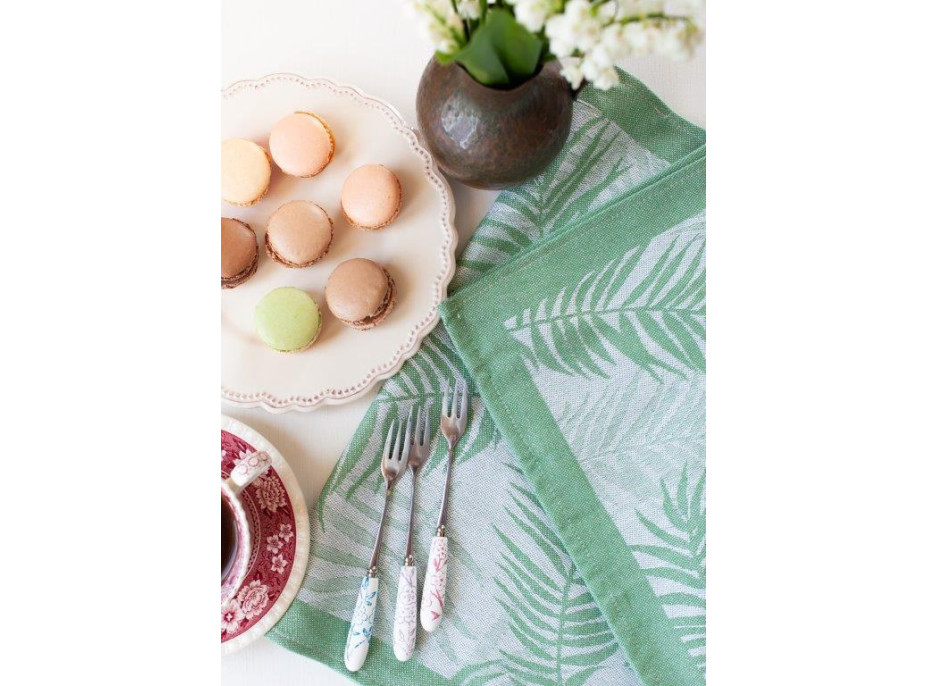 Žakárová kuchynská utierka CARINO 009 - 40x60 cm - zelená