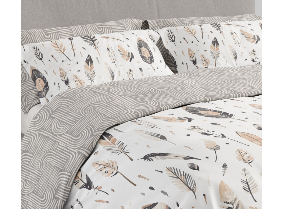 Posteľné obliečky BOHO Períčka - 140x200 cm - bavlnený satén