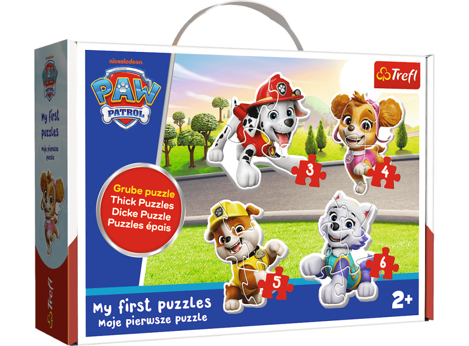 TREFL Baby puzzle Tlapková patrola 4v1 (3,4,5,6 dielikov)