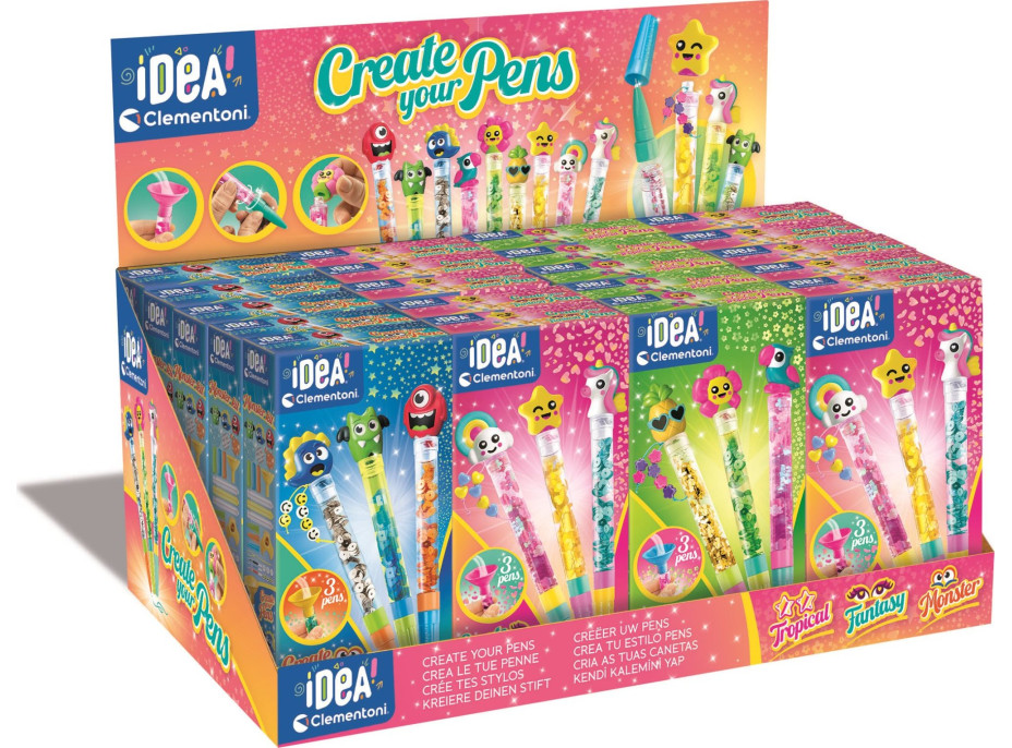 CLEMENTONI IDEA Kreatívna súprava na výrobu pier Fantasy