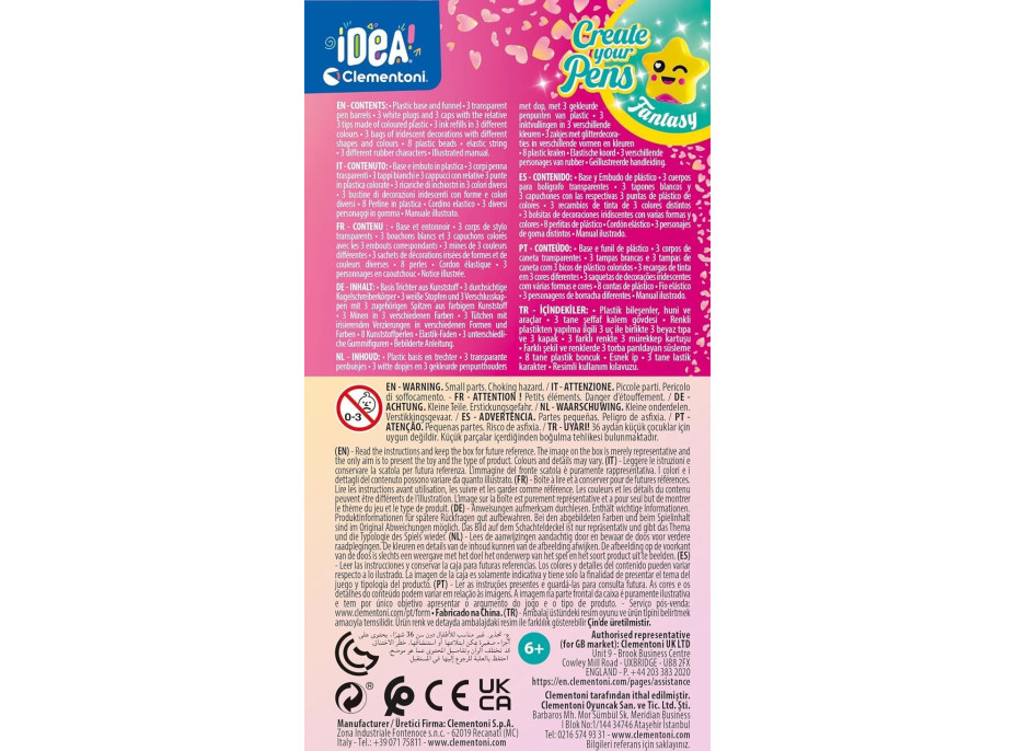 CLEMENTONI IDEA Kreatívna súprava na výrobu pier Fantasy