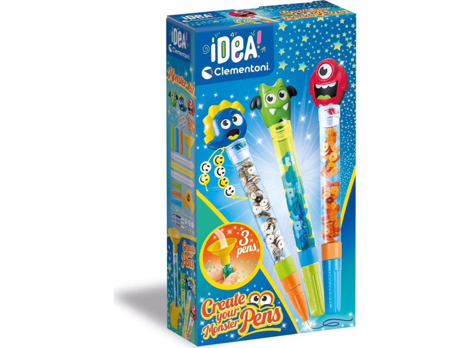 CLEMENTONI IDEA Kreatívna súprava na výrobu pier Monster