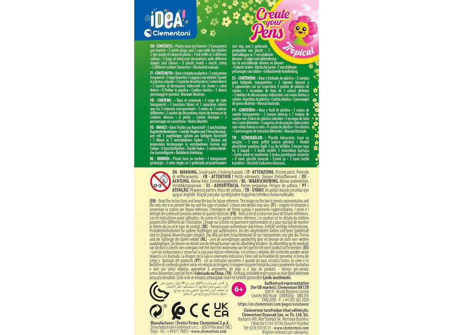 CLEMENTONI IDEA Kreatívna súprava na výrobu pier Tropical