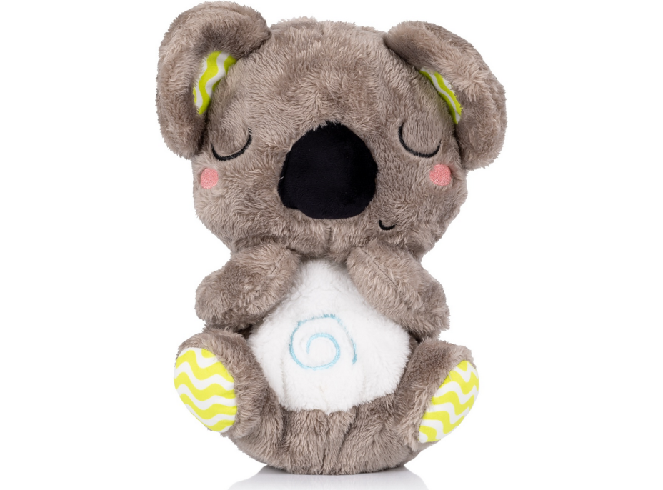 CHIPOLINO Plyšová dýchajúca hračka s hudbou Koala - béžová