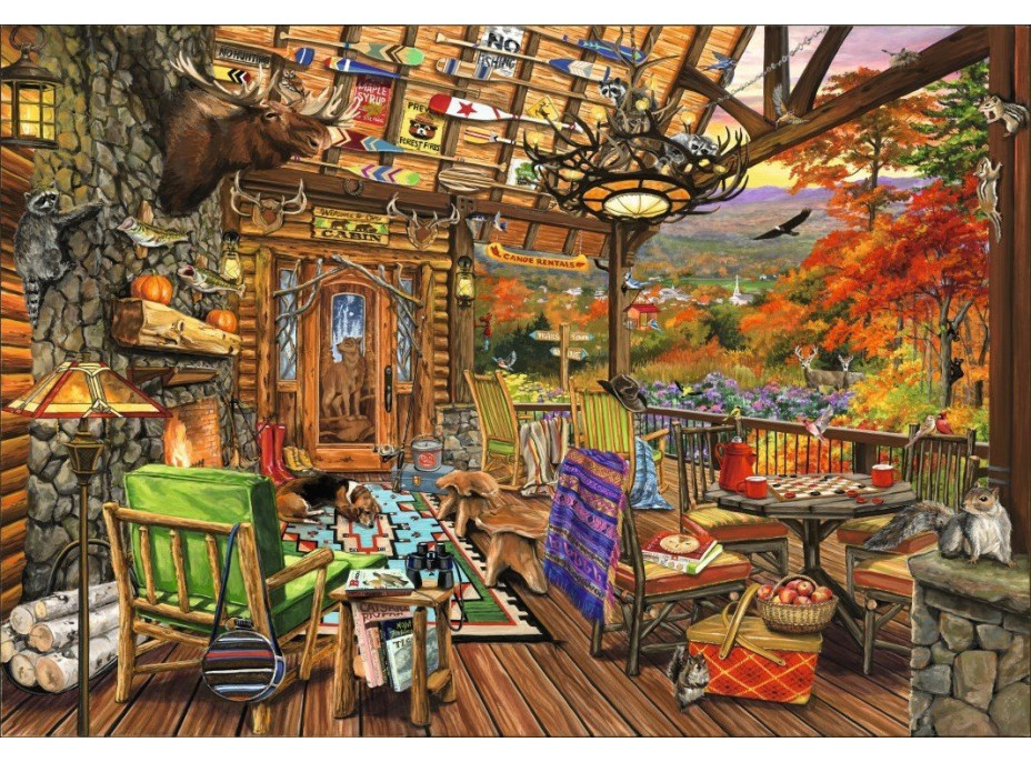 BLUEBIRD Puzzle Adirondacká veranda 1000 dielikov
