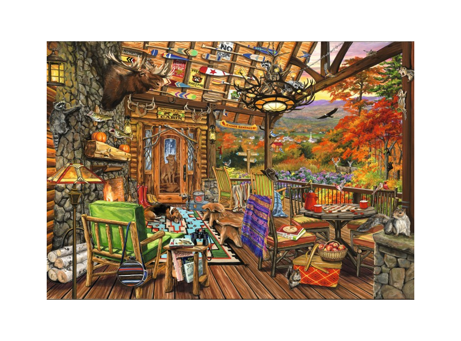 BLUEBIRD Puzzle Adirondacková veranda 2000 dielikov