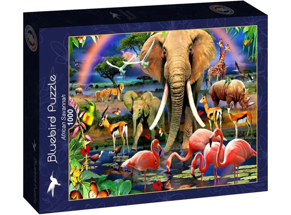 BLUEBIRD Puzzle Africká savana 1000 dielikov