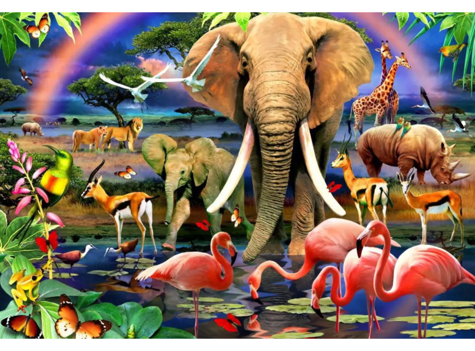 BLUEBIRD Puzzle Africká savana 1000 dielikov