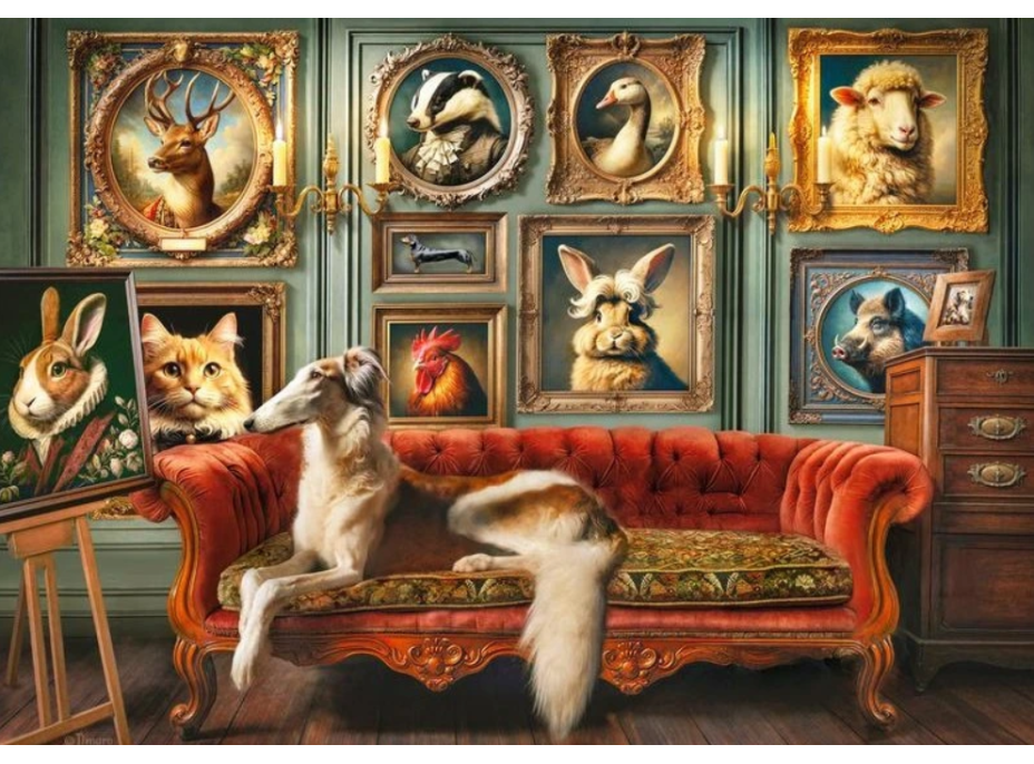 CHERRY PAZZI Puzzle Aristokratický zverinec 1000 dielikov