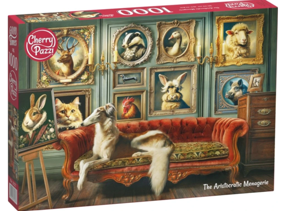 CHERRY PAZZI Puzzle Aristokratický zverinec 1000 dielikov