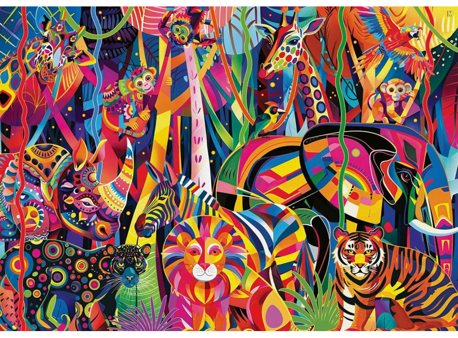RAVENSBURGER Puzzle Farebná džungľa XXL 500 dielikov