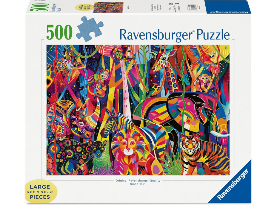RAVENSBURGER Puzzle Farebná džungľa XXL 500 dielikov