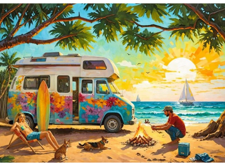 CHERRY PAZZI Puzzle Čakanie na vlny 1000 dielikov