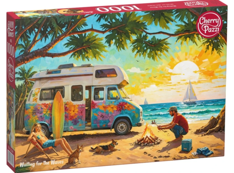 CHERRY PAZZI Puzzle Čakanie na vlny 1000 dielikov