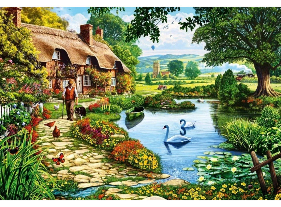 BLUEBIRD Puzzle Chata pri jazere 1000 dielikov