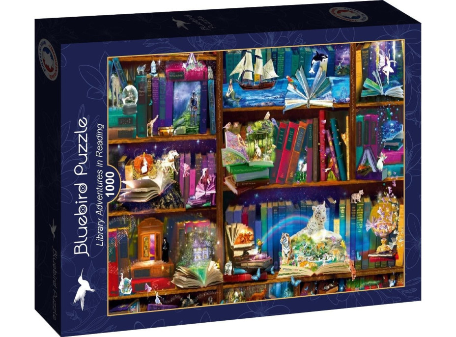 BLUEBIRD Puzzle Dobrodružstvo v knižnici 1000 dielikov