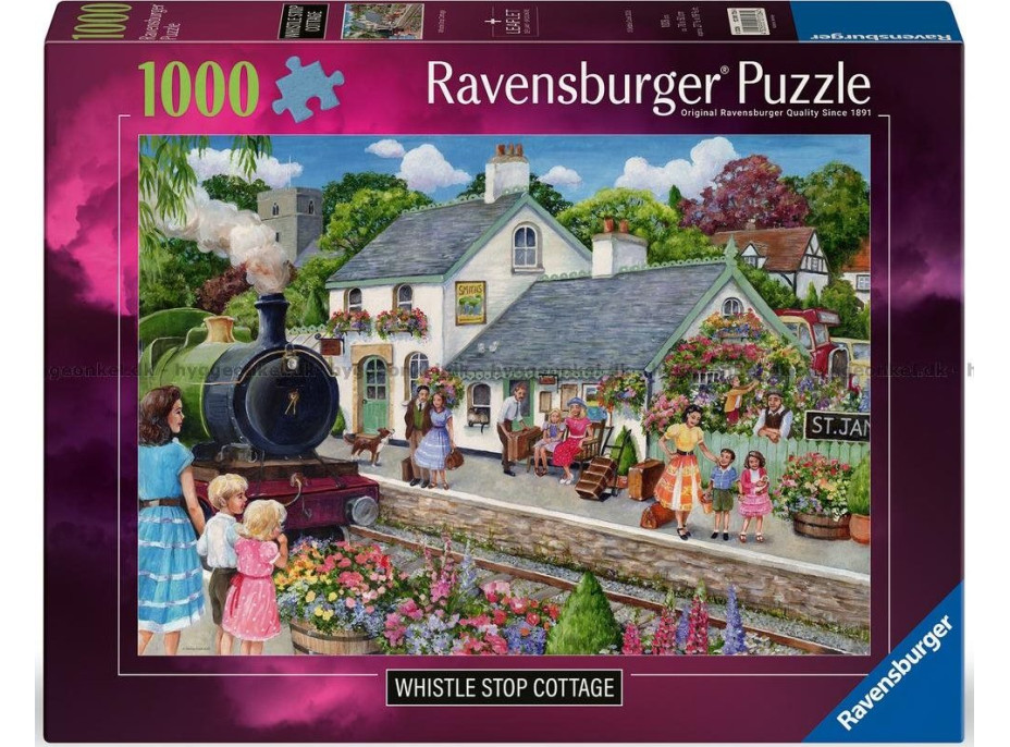 RAVENSBURGER Puzzle Domček pri trate 1000 dielikov