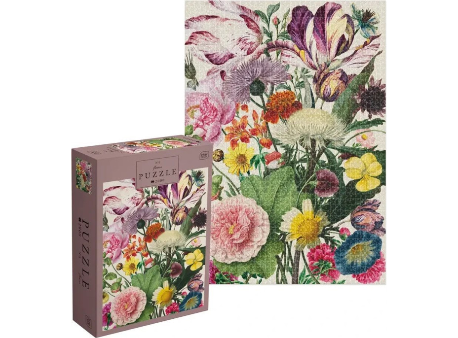 INTERDRUK Puzzle Kvety 2000 dielikov