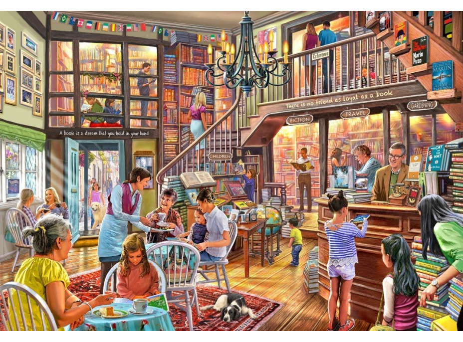 BLUEBIRD Puzzle Kníhkupectvo 1000 dielikov